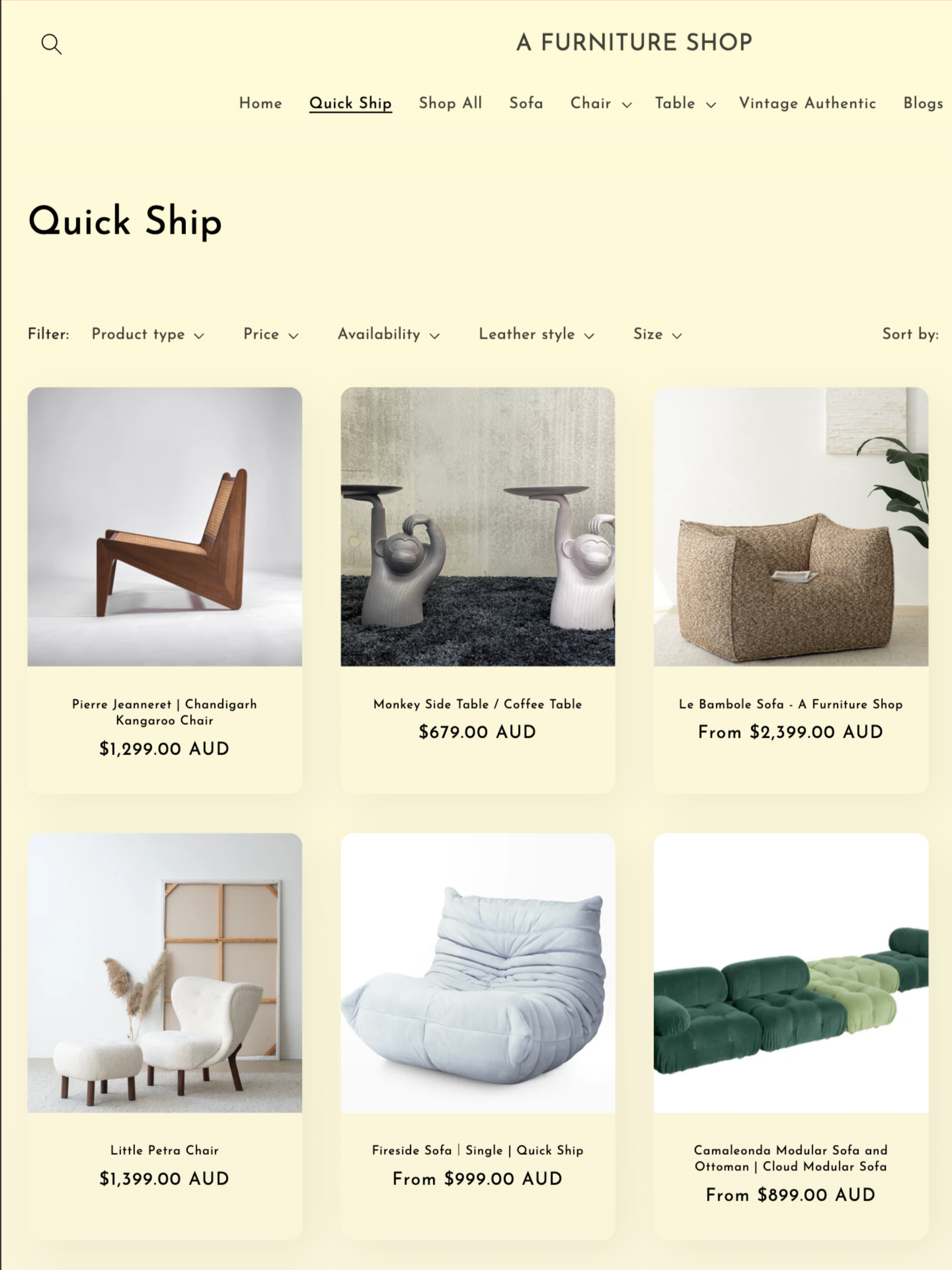 A Furniture Shop