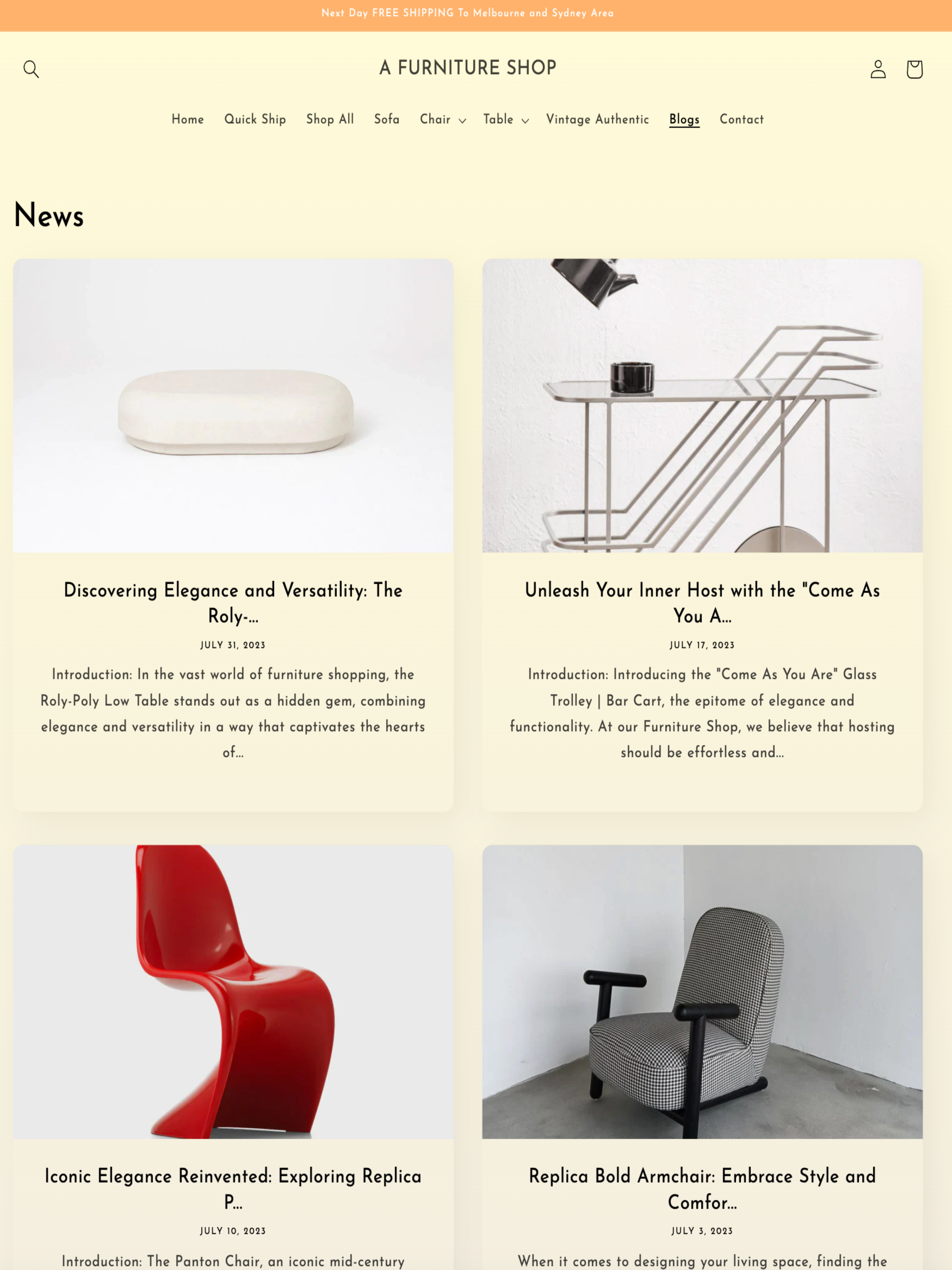 A Furniture Shop