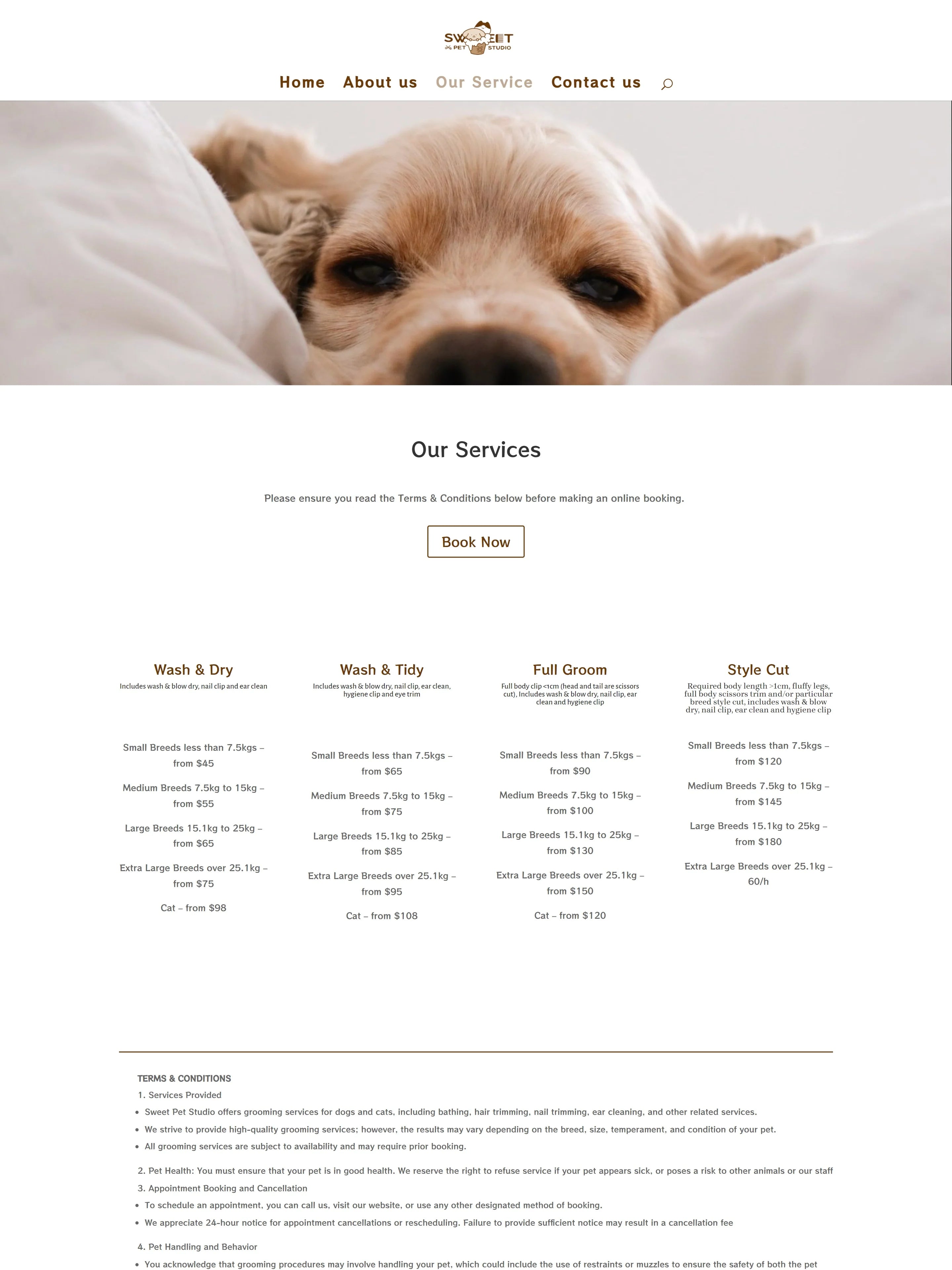 Sweet pet studio