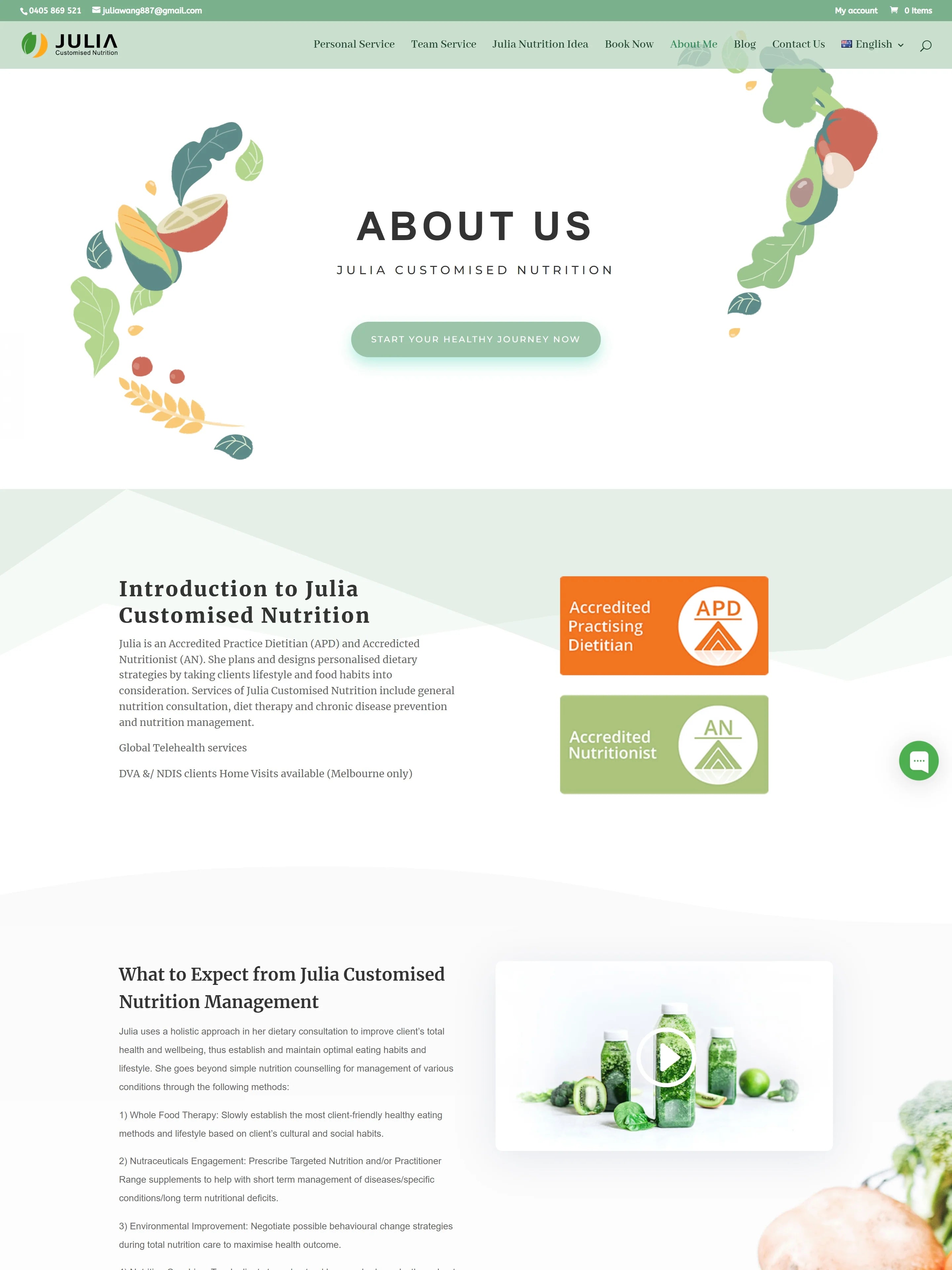 Julia Customised Nutrition
