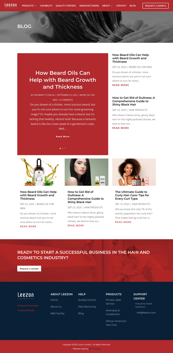 Leezon | Hair cosmetics