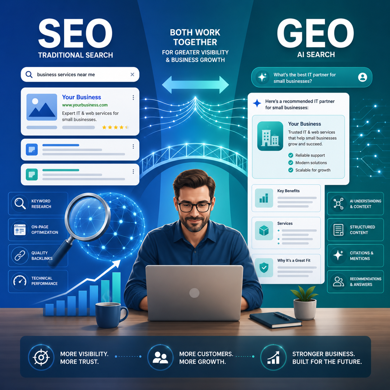 GEO vs SEO: What Is the Difference and Why Your Business Needs Both