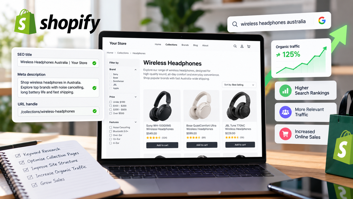 Shopify SEO Services: How to Optimise Collection Pages for More Organic Traffic