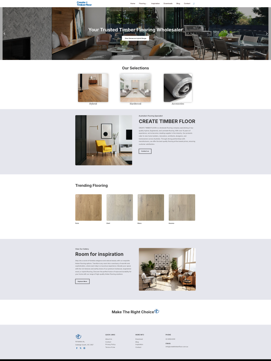 Create timber floo