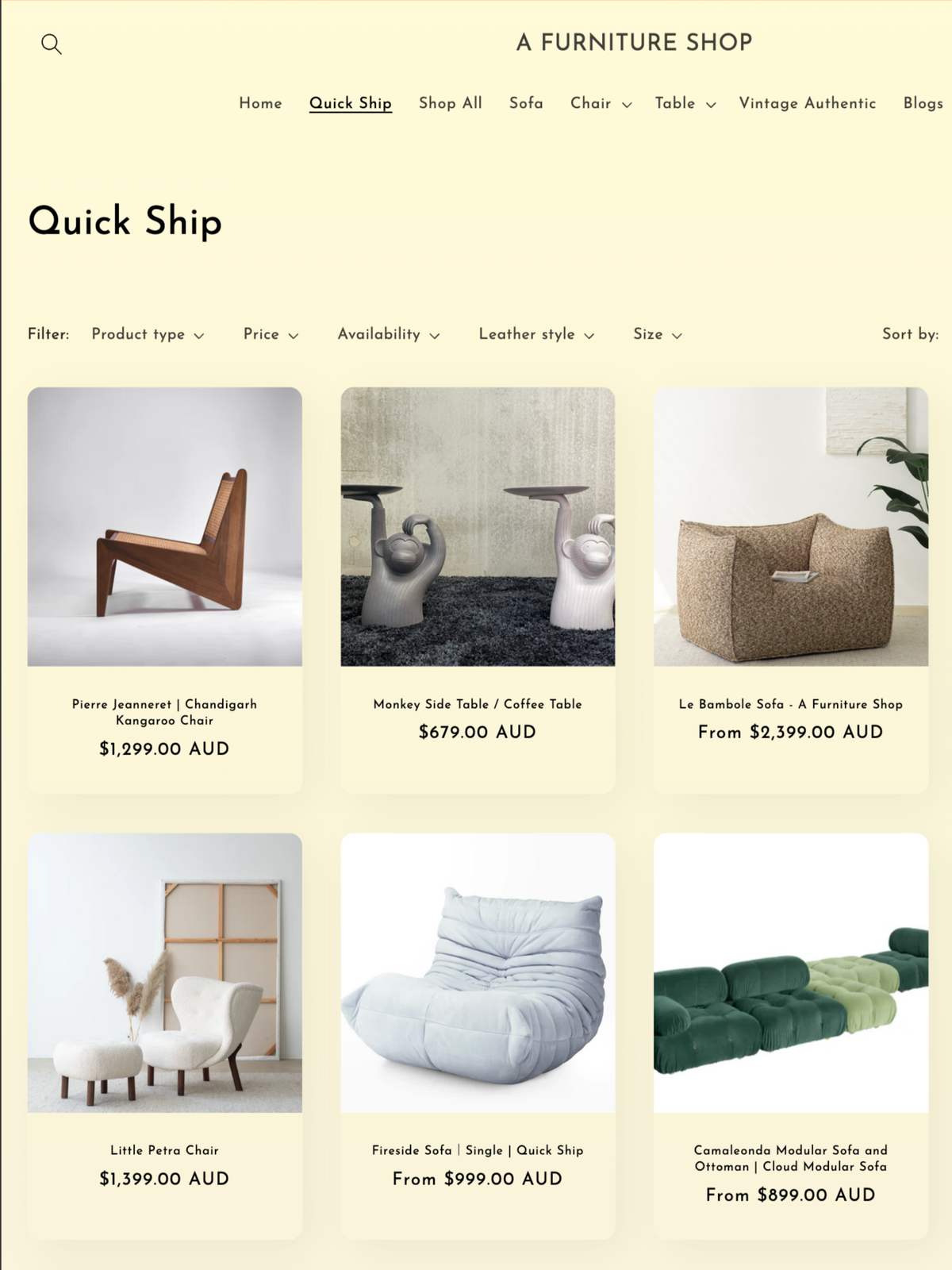 A Furniture Shop