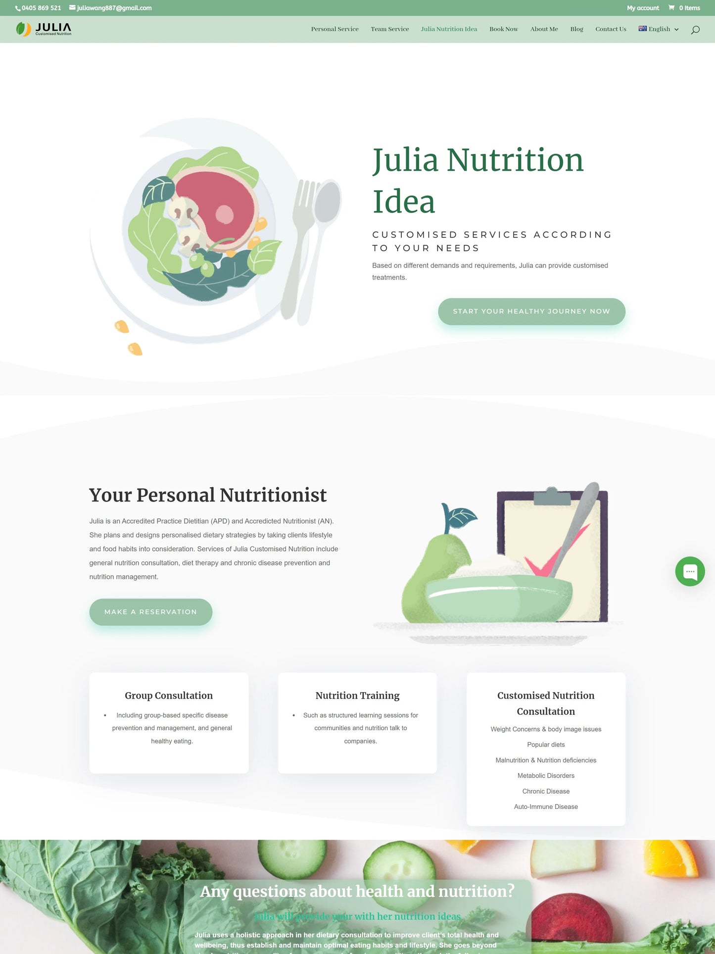 Julia Customised Nutrition