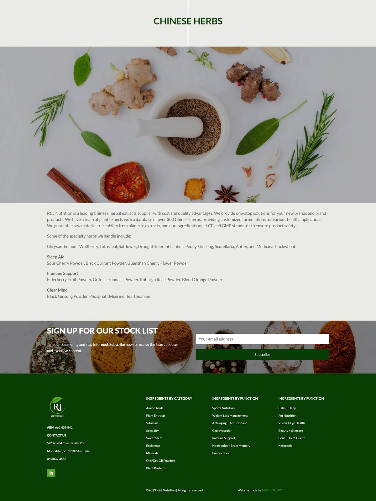 RJ nutrition
