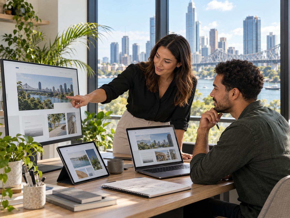 Website design planning for a Brisbane business