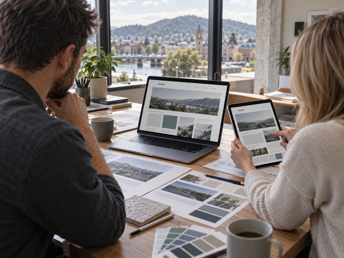 Website design planning for a Launceston business