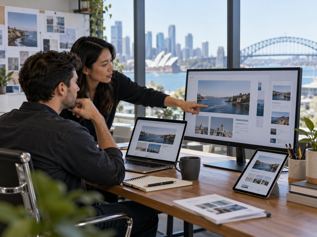 Website design strategy session for a Sydney business